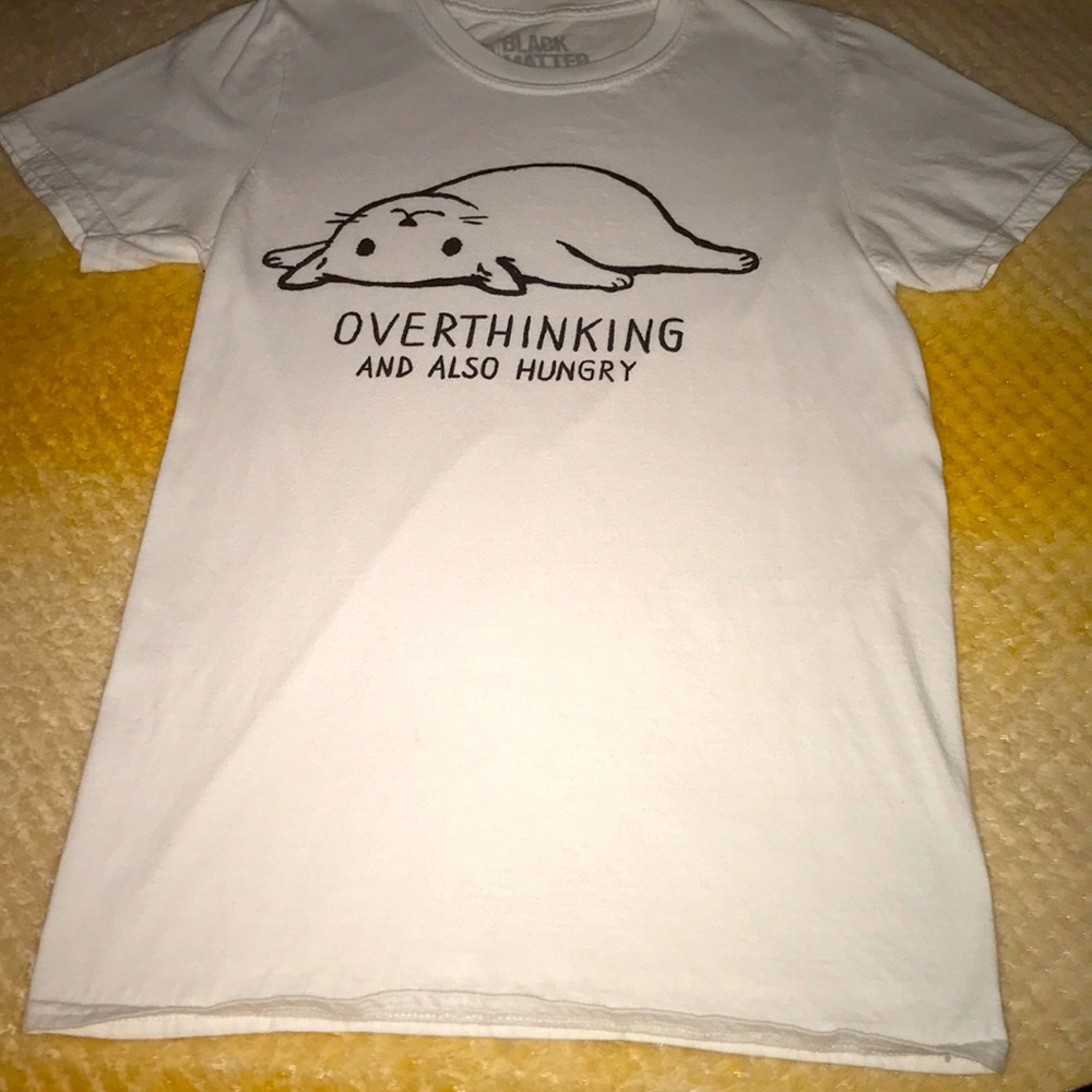 white cat shirt xs s m